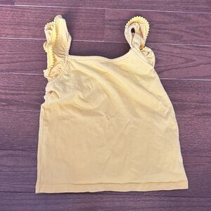 Janie and Jack Yellow Camisole with Ruffle Straps